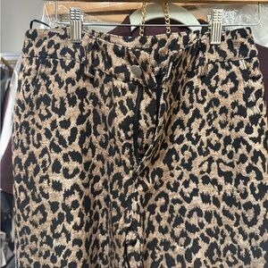 Blue Blush Animal Print Trousers